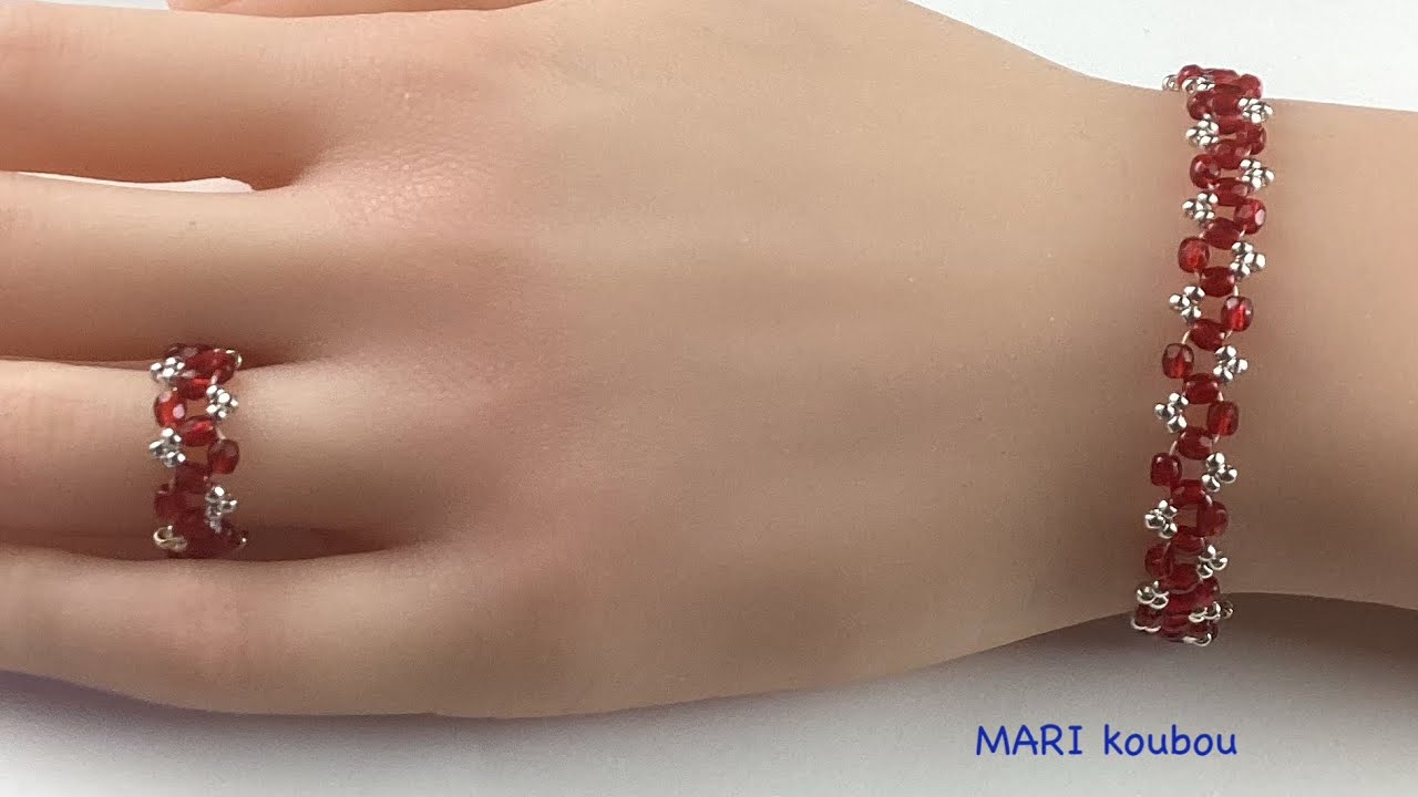 Red bracelet and ring - YouTube