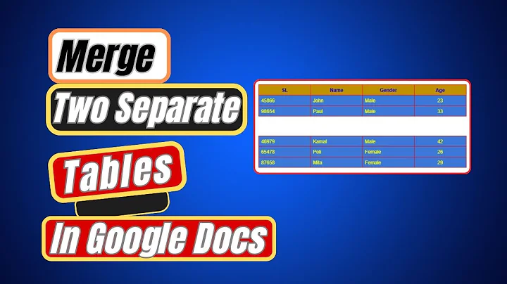 Easily Merge Two Separate Tables in Google Docs – Step-by-Step Guide!