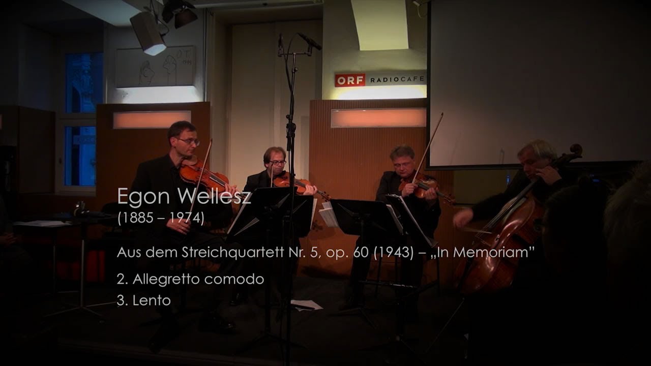 Egon Wellesz, aus dem Streichquartett Nr. 5