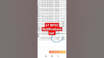 BPSC 67th Notifications out