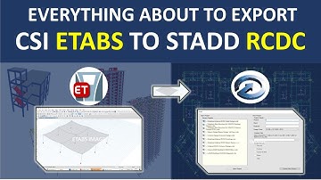 HOW TO EXPORT FROM ETABS TO RCDC I ETABS TRAINING I CIVIL ENGINEERING I STRUCTURAL ENGINEERING I SSC