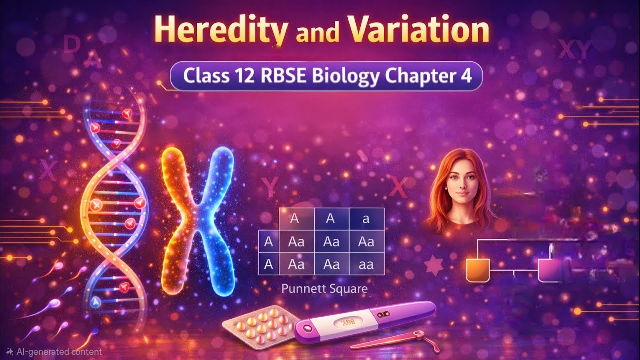 Heredity and Variation (वंशागती एवं विविधता) | Class 12 RBSE Biology Chapter 4 