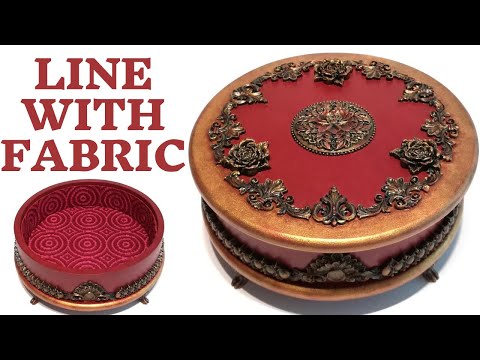 Video: How To Sheathe A Box With Fabric