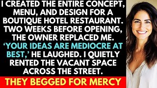 Hotel Owner Fired Me Before My Restaurant Opening; The Tables Turned When He Saw My Next Move...