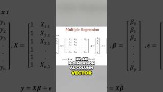 Matrices in Linear Regression #machinelearning