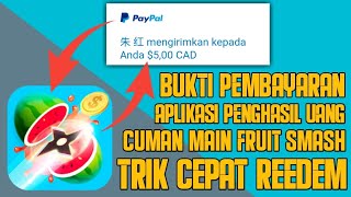 Bukti Pembayaran Aplikasi Go Fruit Smash Penghasil Uang Trik - code for 75 roblox fruit smash simulator youtube