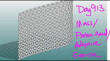 Revit Exercise (Day 913) - Mass Adaptive Pattern Based Family Exercise