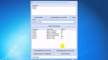 How To Use Convert Multiple Decimal, Hexadecimal, Binary and Octal Software
