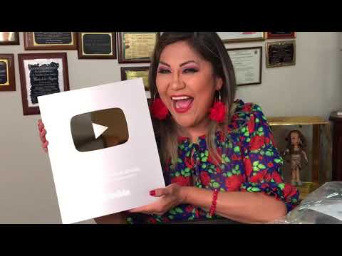 MARÍA DE LOS ÁNGELES 100 mil SUSCRIPTORES PLACA  YOUTUBE