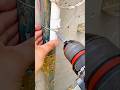 Using a Power Drill to Secure Metal Wire Around a PVC Pipe Installation #shorts