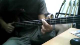 Video thumbnail of "Stanley Clarke - Hot Fun - bass cover"