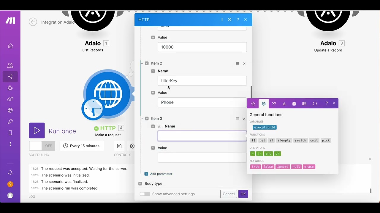 Adalo + Make: how to use new Adalo API filtering in Make scenarios