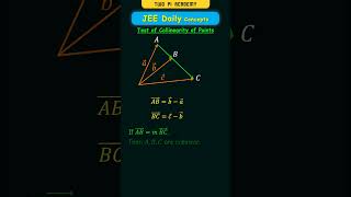 Shortcut Trick to Test Collinearity of 3 Points (using vectors) #jeedailyconcepts #vectoralgebra