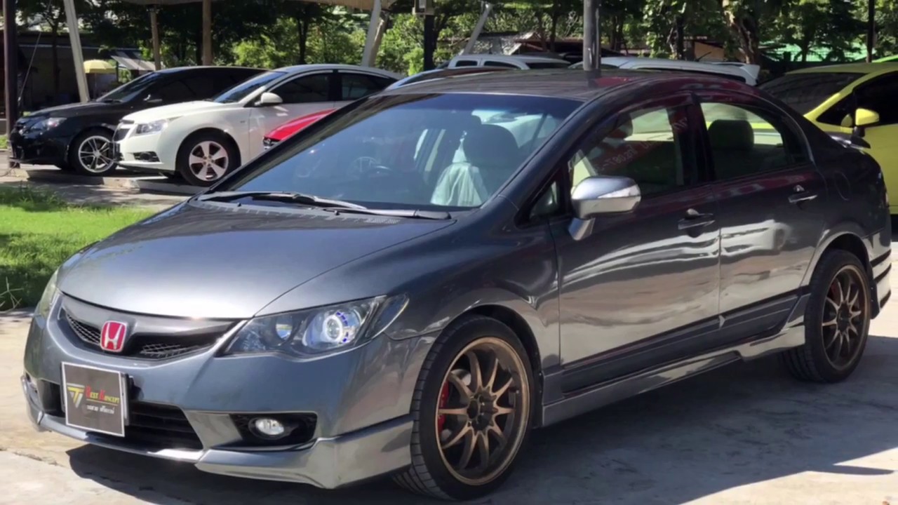 รถแต่ง รถซิ่ง Honda Civic 1.8e 2009จด2010 รถยนต์ใช้แล้วคุณภาพดีเกรดซี Best Koncept
