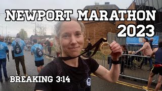 Newport Marathon 2023 - The Day I Broke 3:14 - Race Video