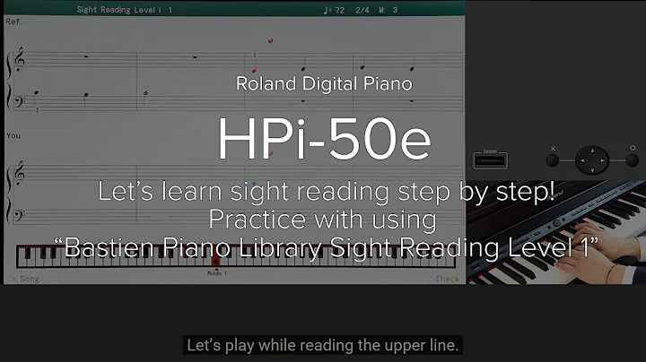 HPi-50e Quick Start "Practice with using Bastien Piano Library"