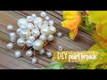 Diy tutorial simple pearl brooch