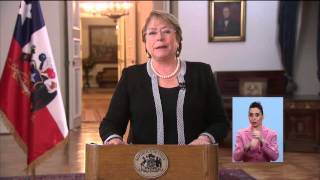 Michelle Bachelet anuncia itinerario de proceso constituyente