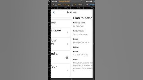 Odoo Mobile CRM