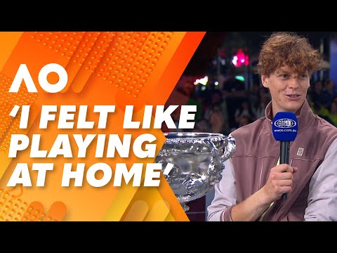 Jannik Sinner overwhelmed by the crowds support: 2024 Australian Open | Wide World of Sports