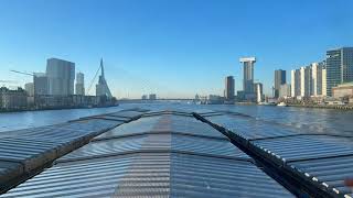 Timelaps Rotterdam from the 'Van Brienenoord' bridge to the Waalharbor