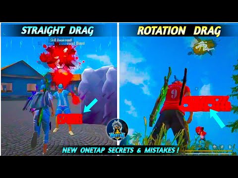 Top One Tap Headshot Secrets U0026 Mistakes | Straight Drag Vs Rotation Drag | One Tap Tips And Tricks