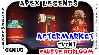 Aftermarket event opening all 24 packs + Caustic Heirloom (Apex Legends)