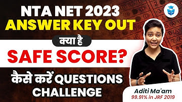 NTA UGC NET 2023 Results | NET JRF 2023 Answer Key & Cut Off Discussion by Aditi Mam | JRFAdda