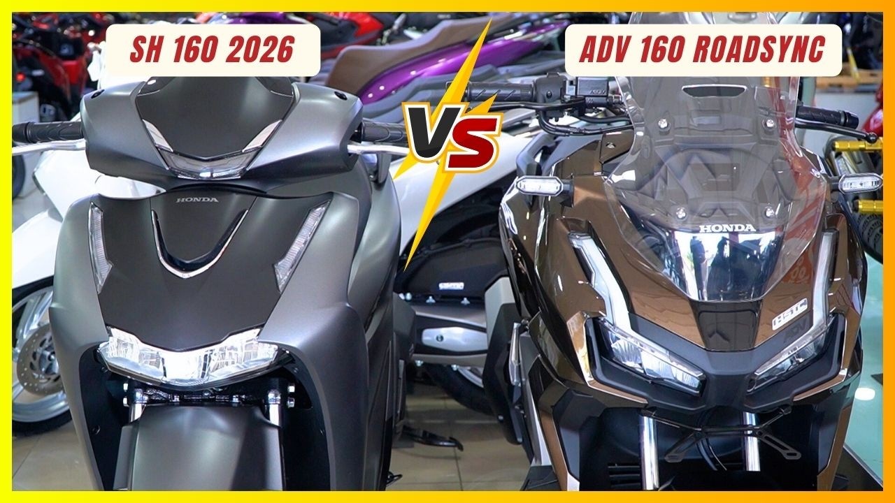 So Sánh Honda Adv 160 Roadsync và Sh 160 2026 Vào Mùng 2 Tết | CUA Vlog61