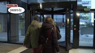 Revolving door difficulties