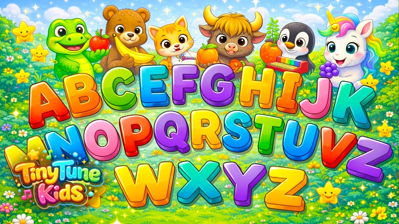 Learn Alphabet with Cute Animals | ABC Phonics Song for Kids - YouTube