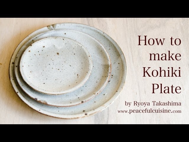 １枚のお皿ができるまで☆How to make a kohiki plate
