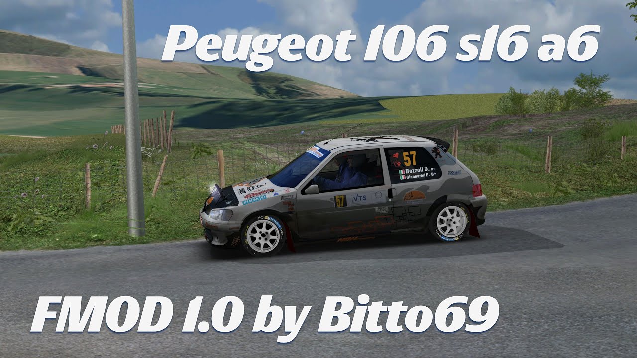 Rallysimfans Peugeot 106 s16 A6 Fmod 1.0 by Bitto69