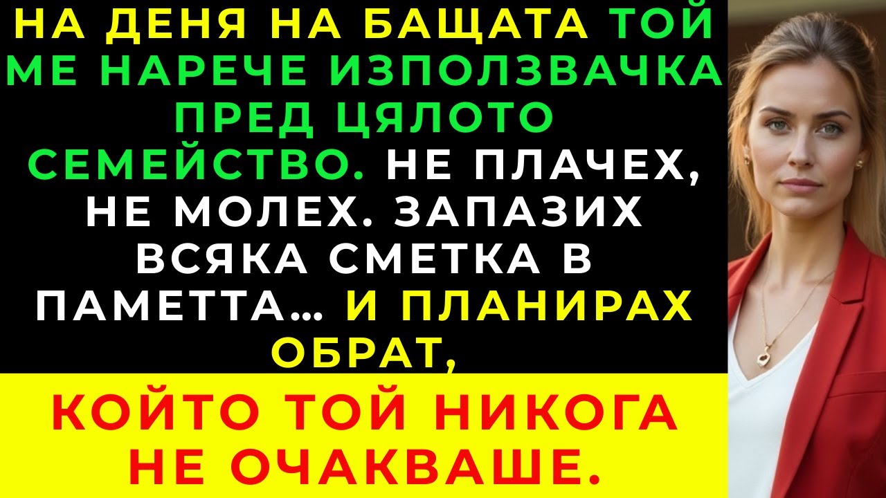 На Обяда За Деня На Бащата Той Каза: „Ти Си Използвачка“. Тогава Си Тръгнах.