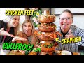 My parents try BULLFROG for the first time!!