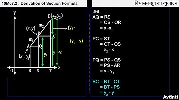 2. 10M07.2 CV2 विभाजन-सूत्र का व्युत्पादन | Derivation of Section Formula
