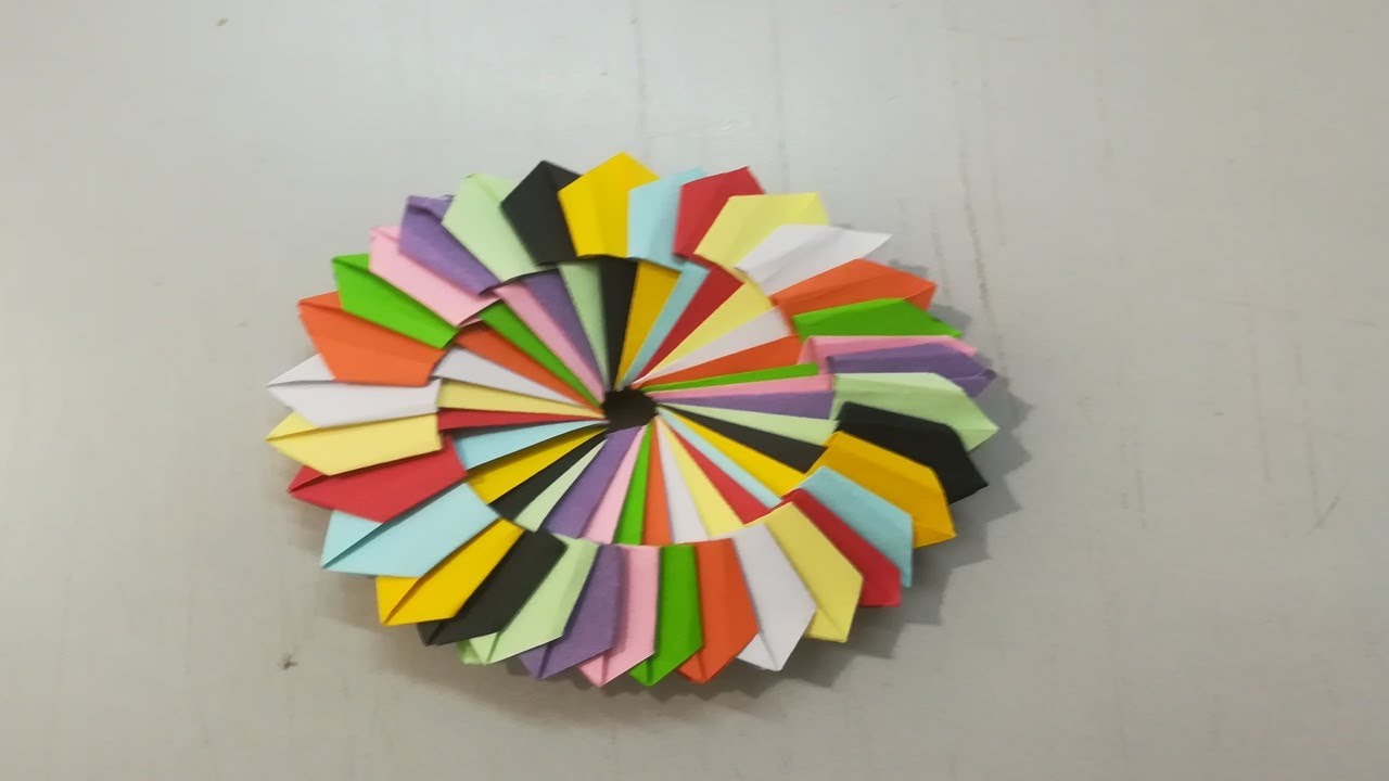 طريقة صنع زهرة لا تنتهي ابدا How To Make Never Ending Origami DIY