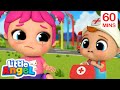 Wheels On The Ambulance! | Little Angel Kids Songs | Kids Learn! | Nursery Rhymes | Sing Along