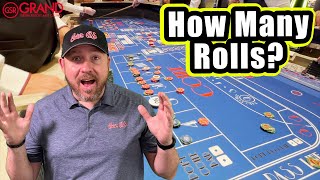 Watch Color Up's Huge Roll! | Live Casino Craps