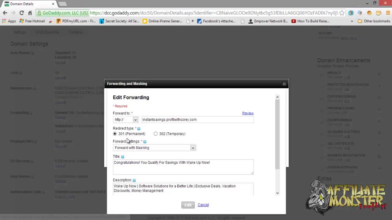 Godaddy domain forwarding subdomains youtube