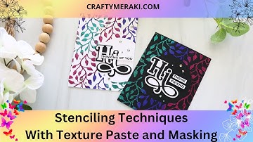Stenciling Techniques For Beginners | Texture Paste & Masking
