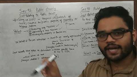 sec 91 & 92 cpc code of civil procedure 1908 || suit relating to public nuisance & public trust ||