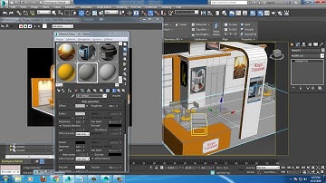 Tutorial on Modeling & Texturing a 3d stall in 3dsmax using Vray ( Part 5)