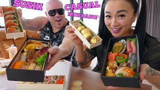 MOUTHWATERING SUSHI IN BANGKOK *CASUAL OMAKASE MUKBANG (LETS EAT) | SASVlogs