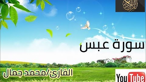 سورة عبس  القارئ/محمد جمال@islam_sobhi