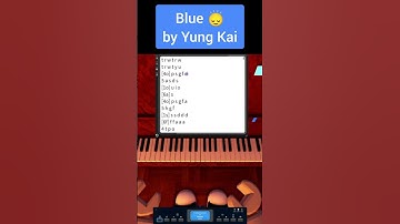 Thumbnail of Yung Kai - Blue [Intro] (Easy Roblox Piano Tuto)