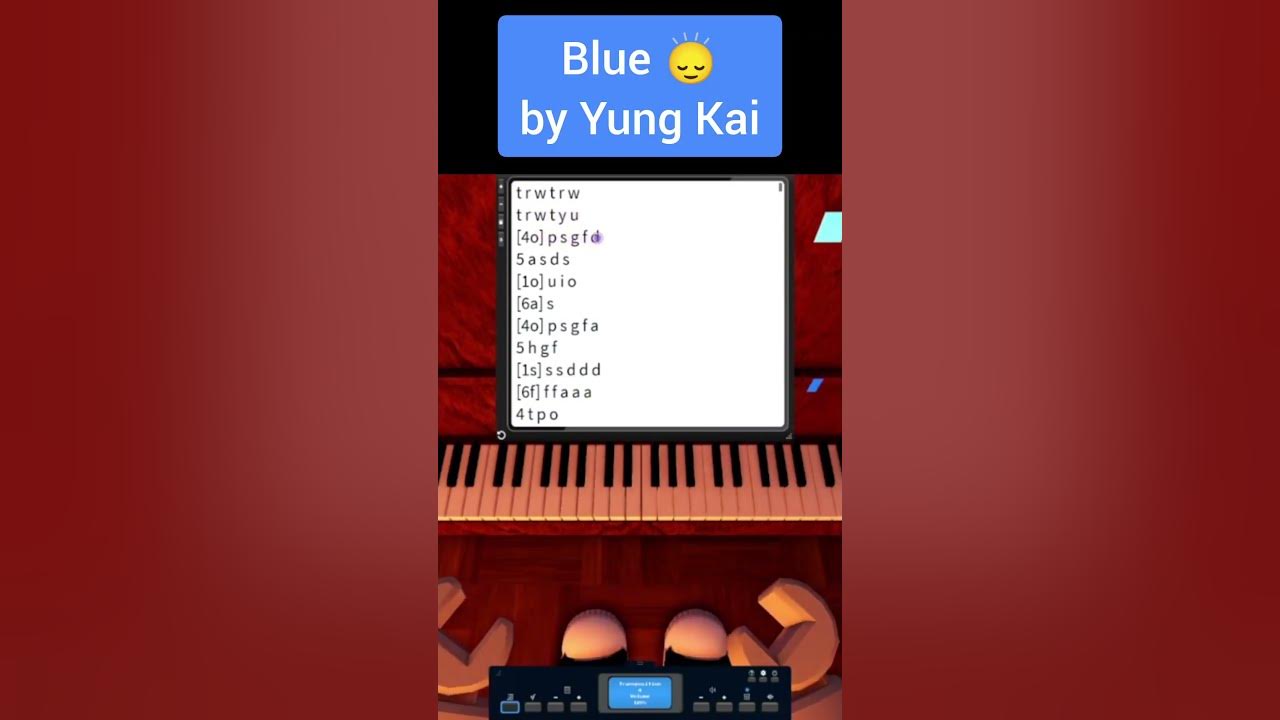 Yung Kai - Blue [Intro] (Easy Roblox Piano Tuto)