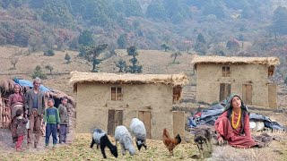 Mountain village life| Ep-70| Village life in Nepal| Primitive lifestyle| Nepali Himalayan village