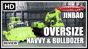 JinBao Oversized KO Generation Toys Devastator Navvy & Bulldozer Scavenger & Bonecrusher Set A