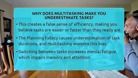 Why Does Multitasking Make You Underestimate Tasks? - The Personal Growth Path